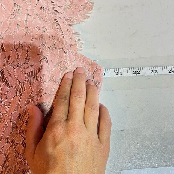 NWT Miusol Women's‎ Retro Floral Lace Evening Cocktail Mini Dress Size XL Pink - Picture 11 of 12